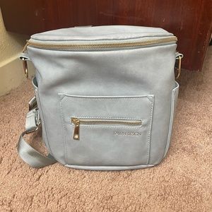 Light blue fawn design mini backpack